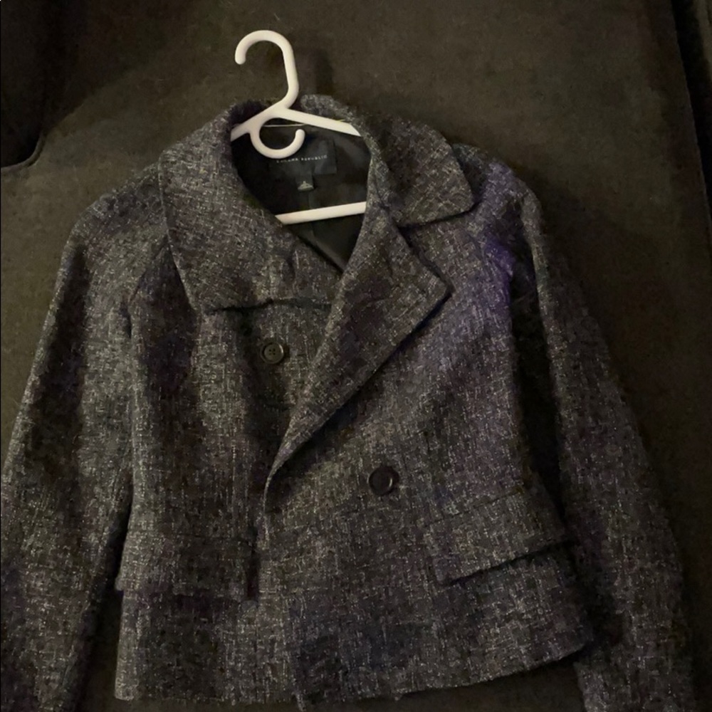 Black tweed blazer